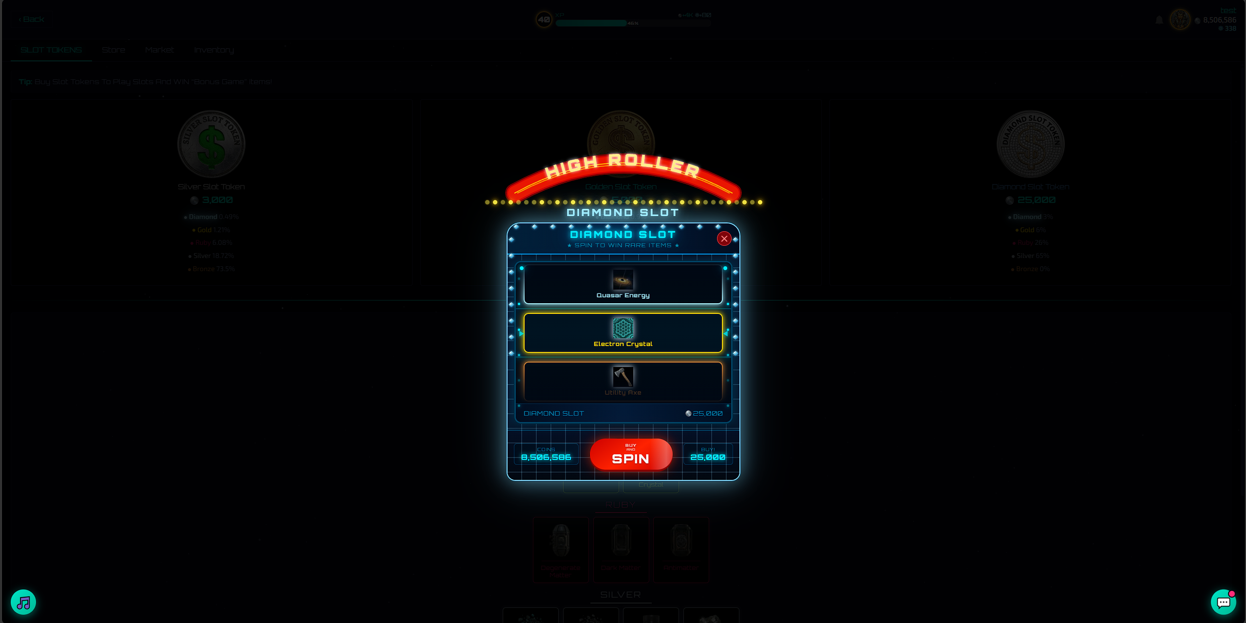 Slots to win bonus game items.